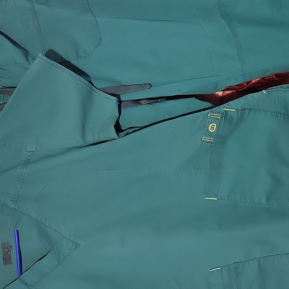 Two sets of SCRUBs  GREEN MED TOP LARGE BOTTOM